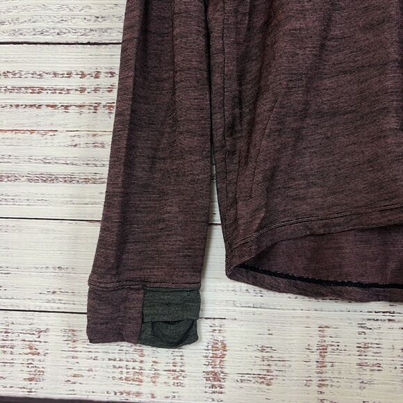 Bombas Base Layer Women's S Merino Wool Blend Long Sleeve Heathered Burgundy - Picture 4 of 7